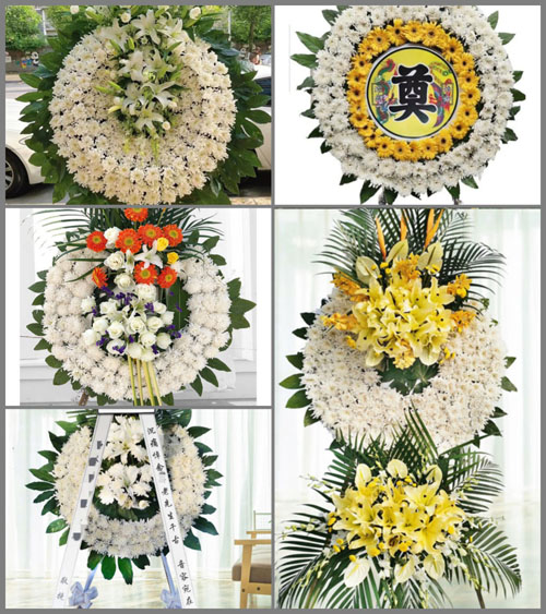 湖南长沙岳麓区洋湖街道山塘村花圈速递